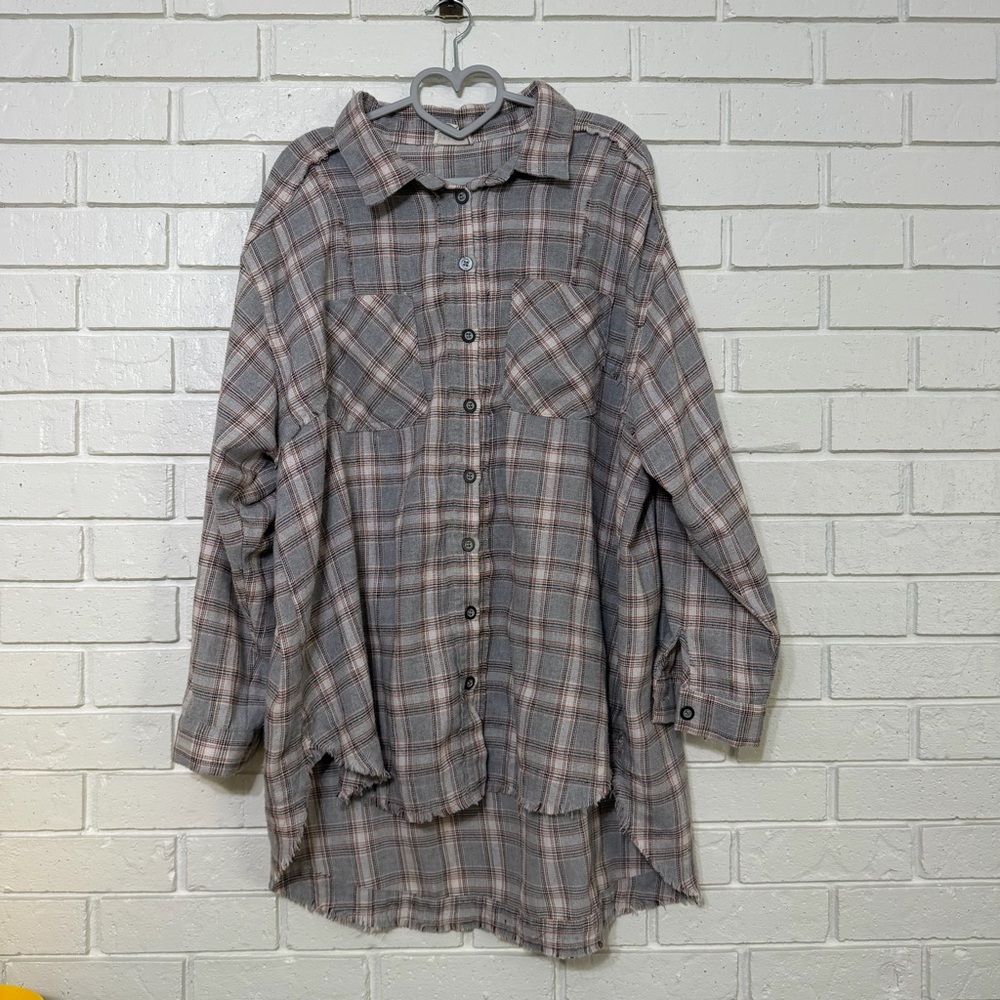 143 Story by Line Up Plaid Button Down Shirt – 3X